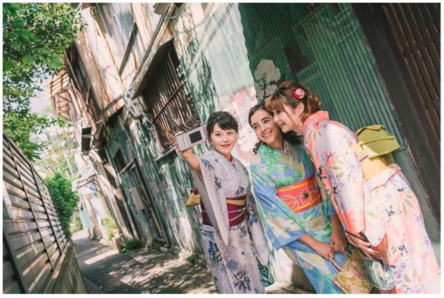 kimonoで五条路地裏さんぽツアー