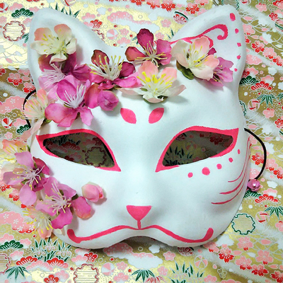 猫のデコお面 着物美人公式ウェブサイト Kimono Bijin